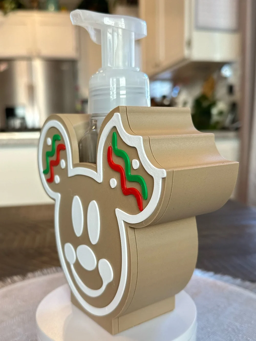 Disney Mickey Mouse Gingerbread Soap Holder for Bath & Body Works Bottles
